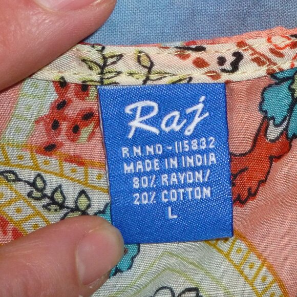 Peachy Paisley Print Sheer 3/4 Sleeve Cover Up Maxi Dress - Picture 3 of 16